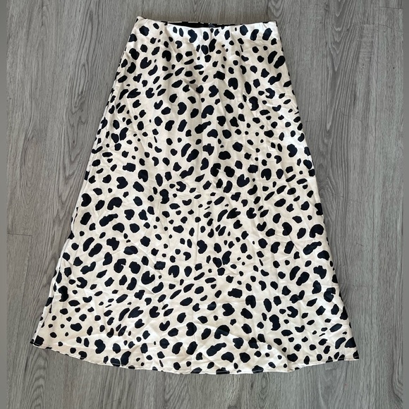 Aqua midi slip skirt in animal print - Picture 2 of 7